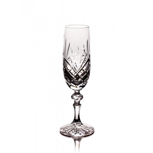 Timeless 24% Lead Crystal Champagne Glasses, Set of 6